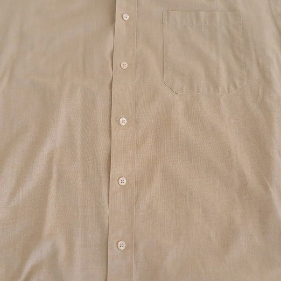 Givenchy Designer Monsieur Tan  Cotton Blend Button Down Dress Shirt 15.5 34/35 - Picture 6 of 10